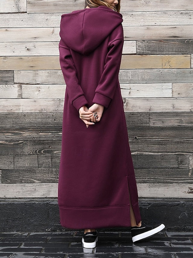 Women's Long Dress Maxi Dress Hoodie Dress Shift Dress