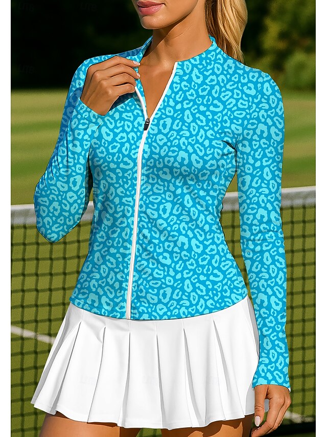 Women's Animal Leopard Tops Sport Shirt Tennis Shirt Tennis