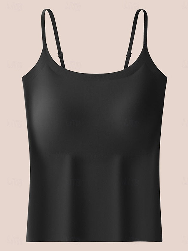 Women's Camisole Tank Top Solid Color Daily Sleeveless U