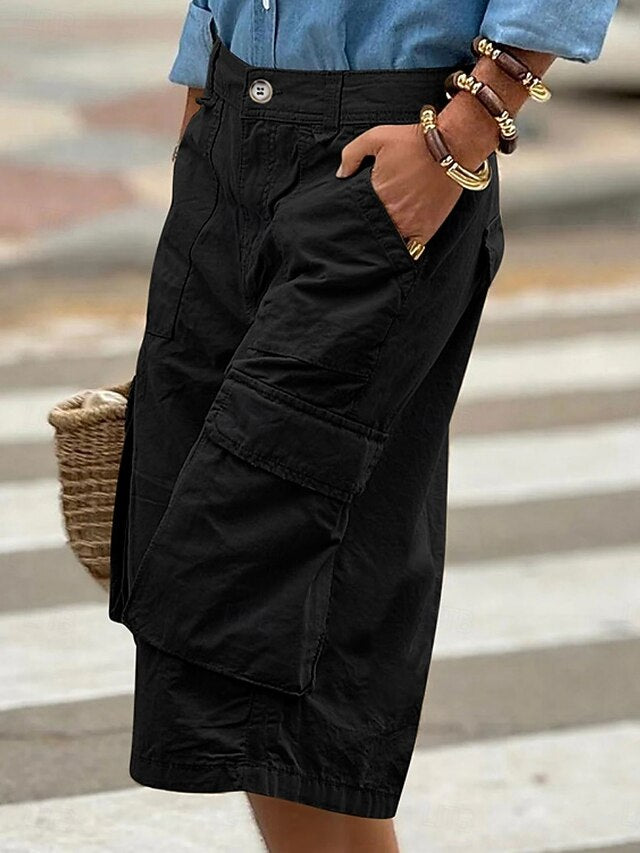 Women's Cargo Shorts Capri Pants Summer Shorts Fashion