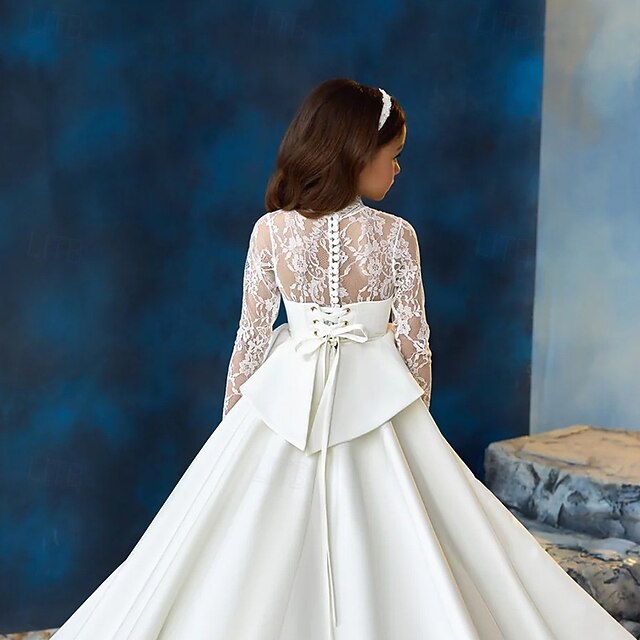 Girls' Color Kids Communion First Party Solid Dress