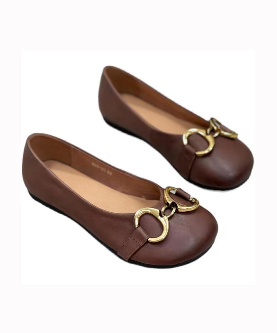 Grüne Vintage Splicing Pailletten Plattfüße Schuhe