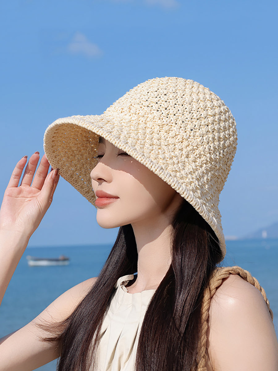 Summer Sunproof Women Casual Weave Hat
