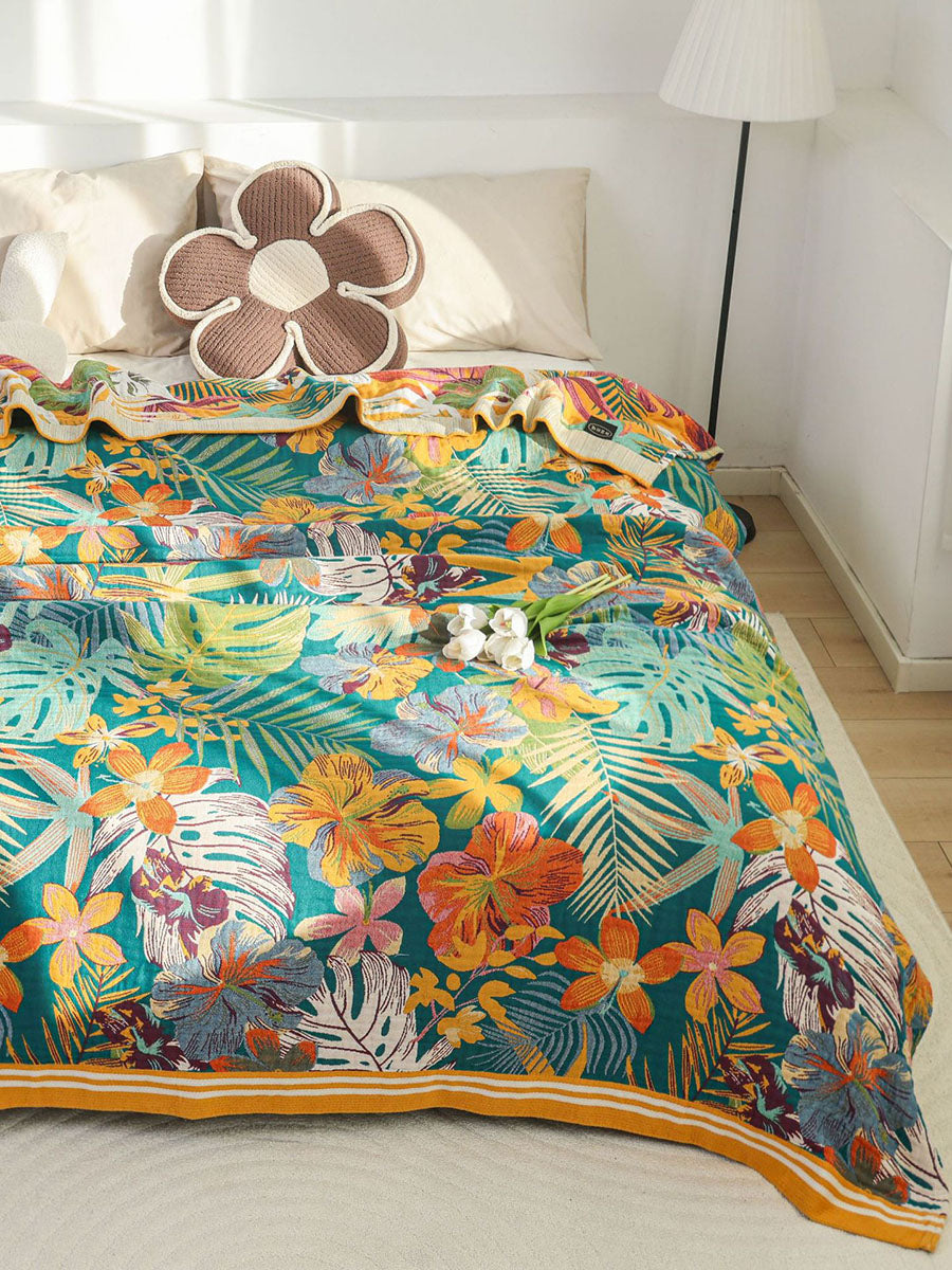 Queen Bedcover Sofa Cotton Blanket