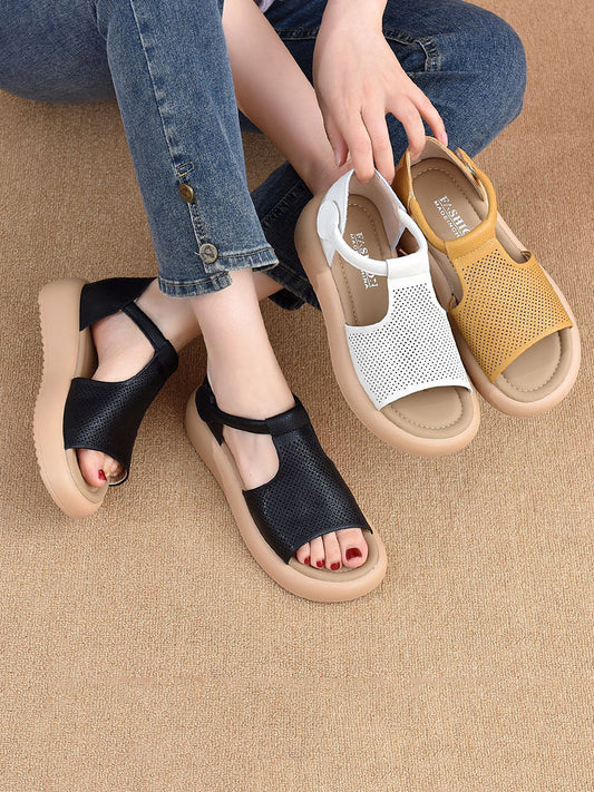 Sandals Platfrom Women Summer Casual Leather