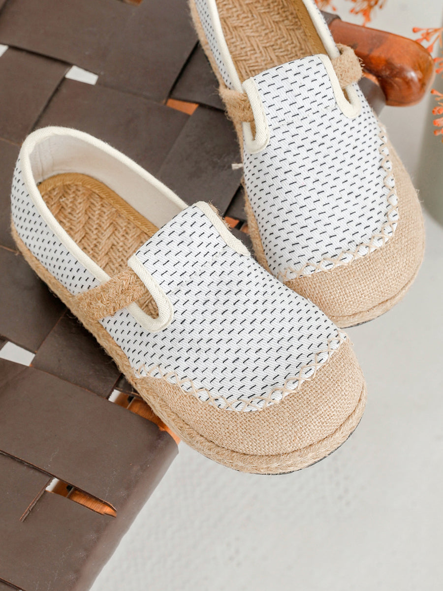 Stitching Shoes Women Summer Canvas Flat