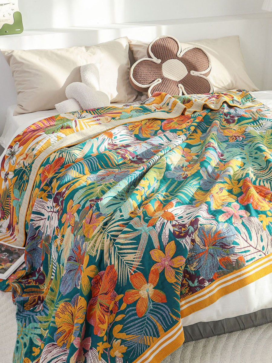 Queen Bedcover Sofa Cotton Blanket