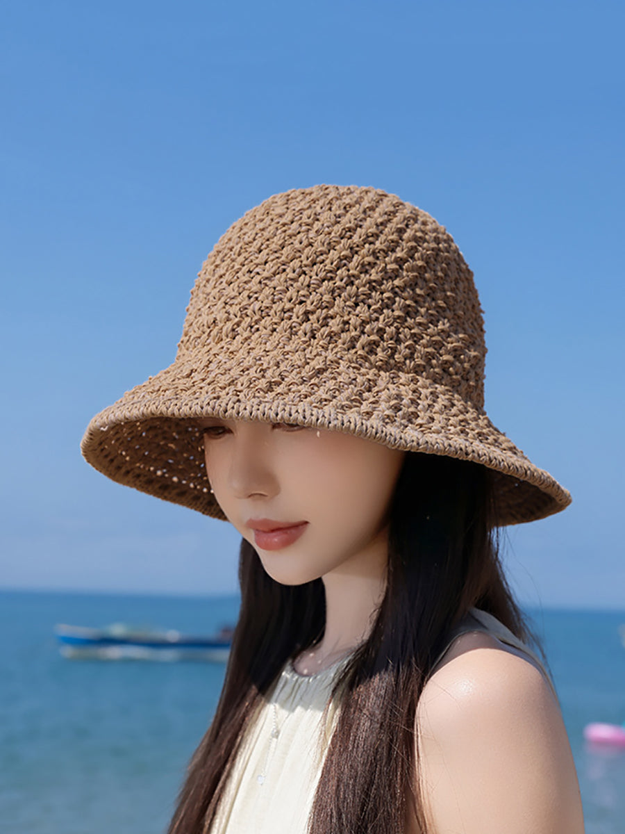 Summer Sunproof Women Casual Weave Hat