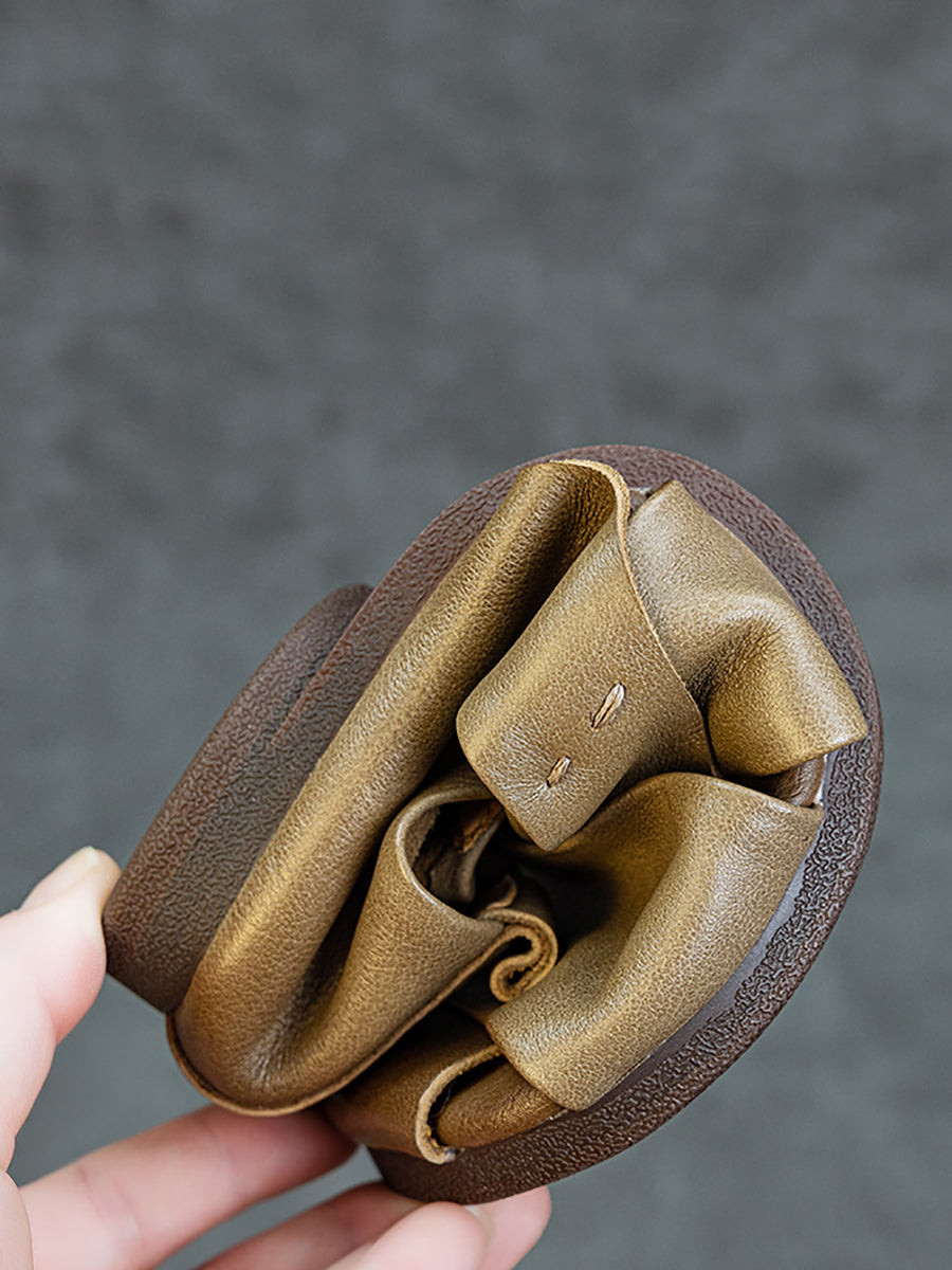 Genuine Sandals Women Leather Vintage Flat