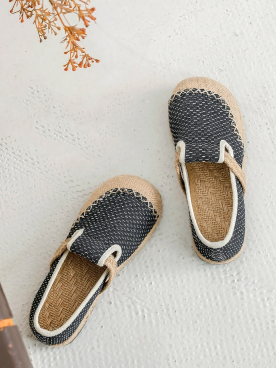 Stitching Shoes Women Summer Canvas Flat