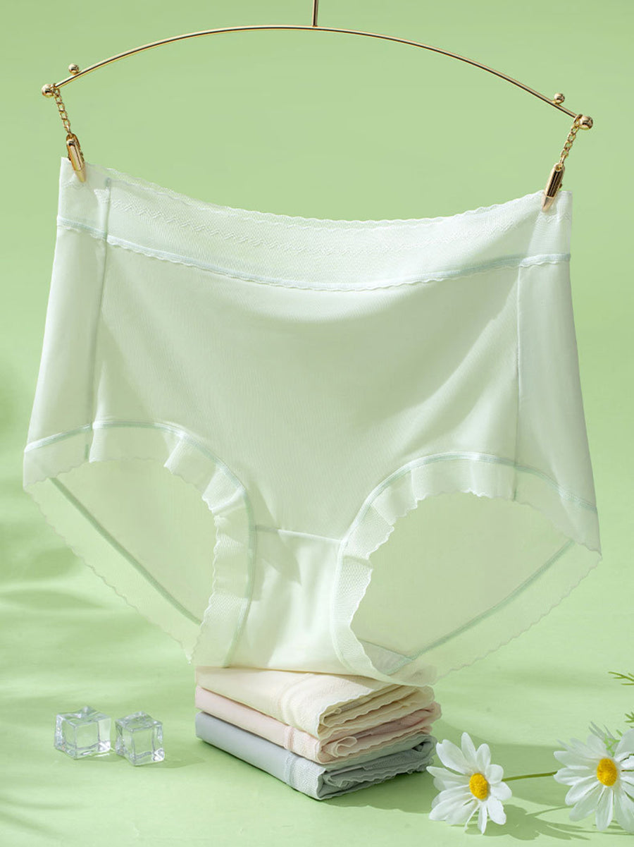 Underwear Waist Summer High Women 5 Thin Pieces