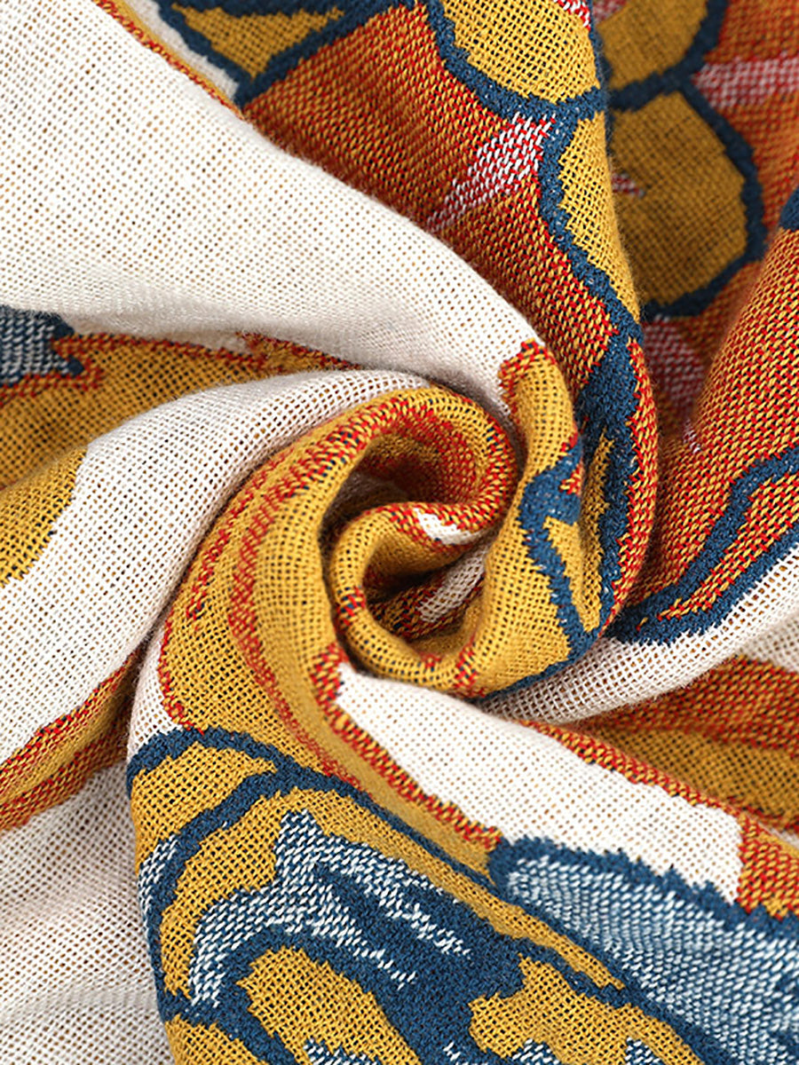 Flower 100%Cotton Sofa Bedcover Blanket