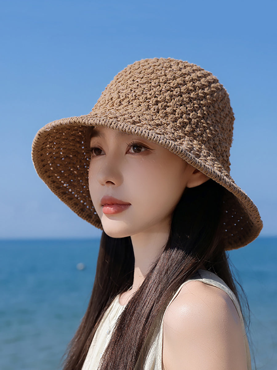 Summer Sunproof Women Casual Weave Hat