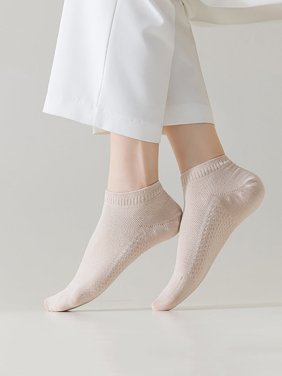 Pairs Socks Pure Cotton 5 Color Women Casual