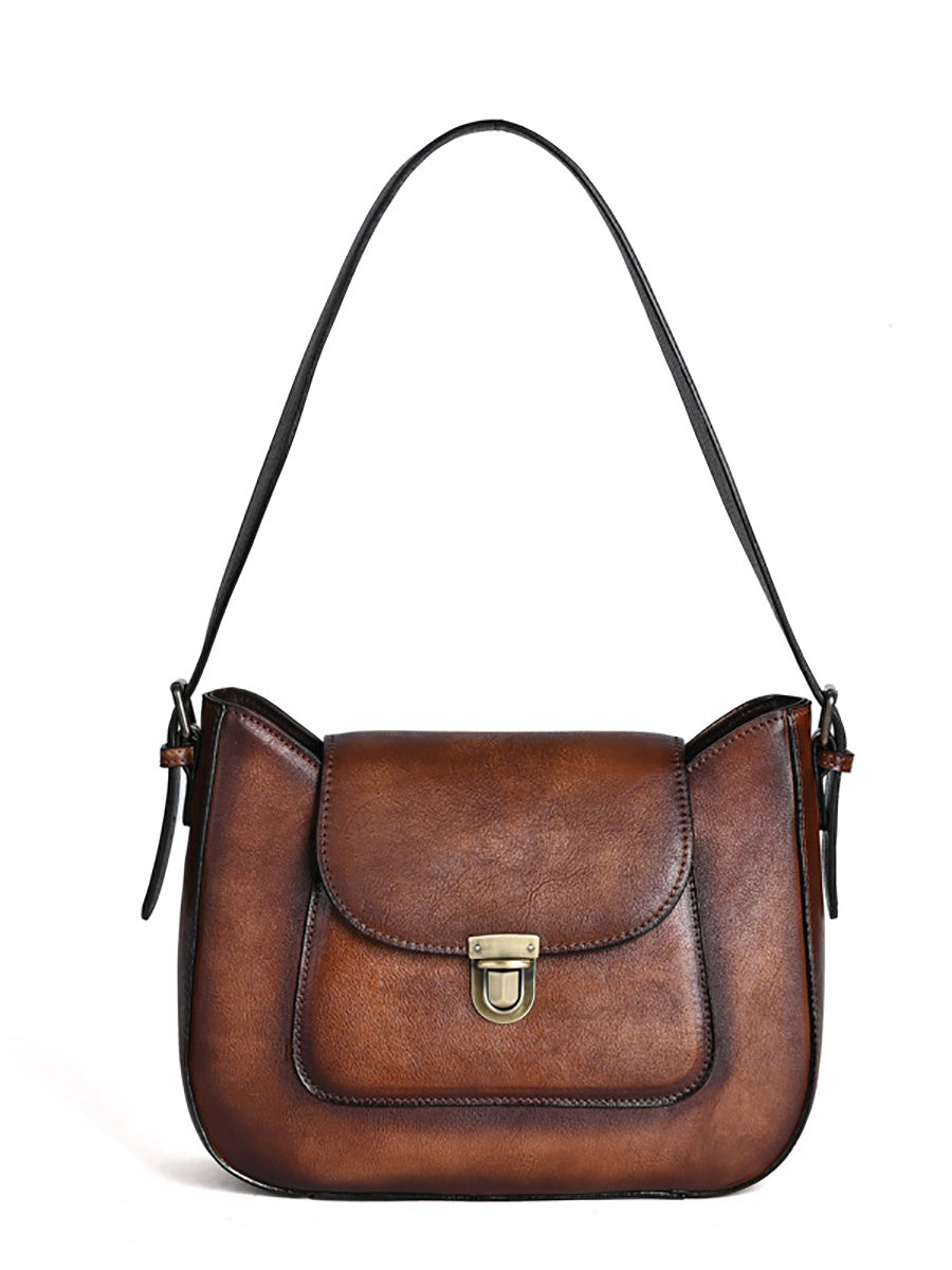 Women Vintage Genuine Leather Shoulder Bag