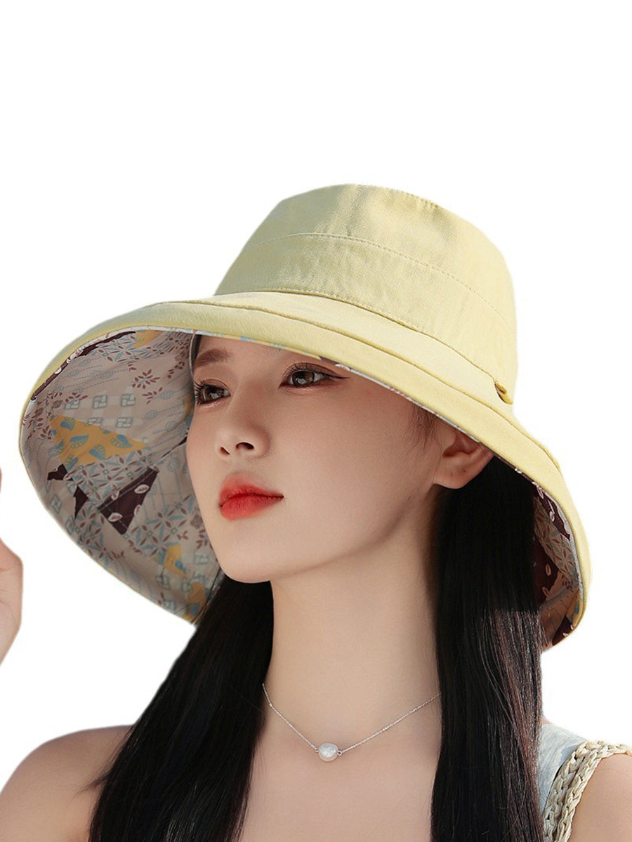 Women Casual Sunproof Dual-side Wearring Hat QW1037