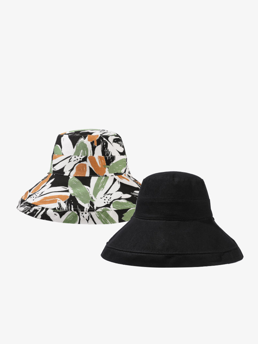 Flower Summer Sunproof Hat Wearing Dual-side Women
