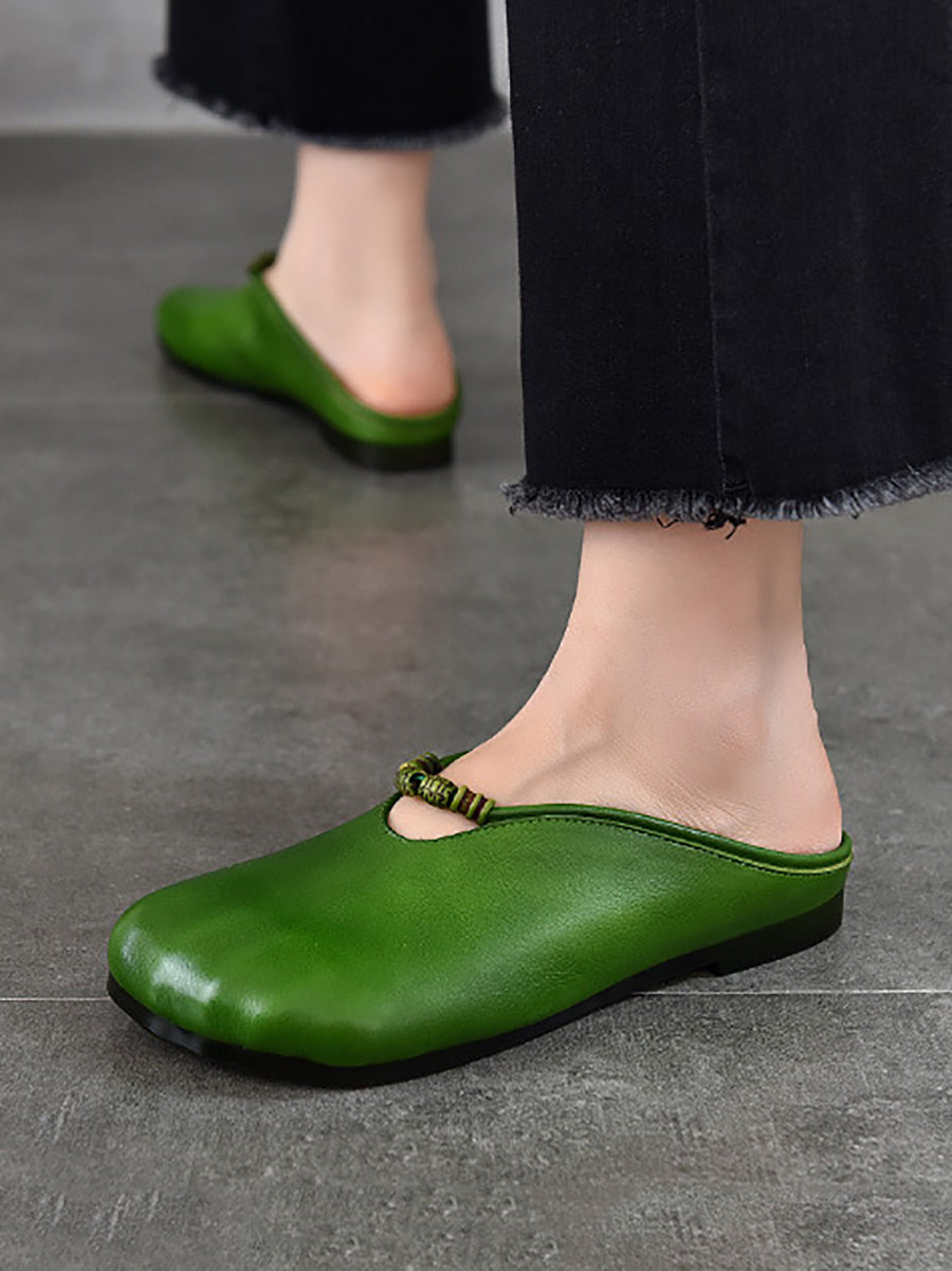 Sandals Soft Vintage Summer Women Leather