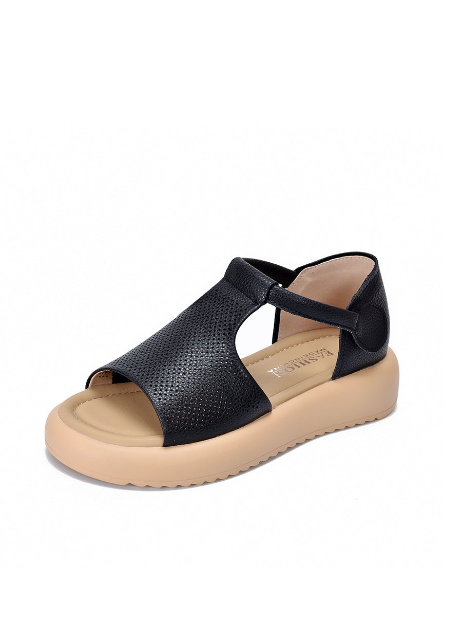 Sandals Platfrom Women Summer Casual Leather