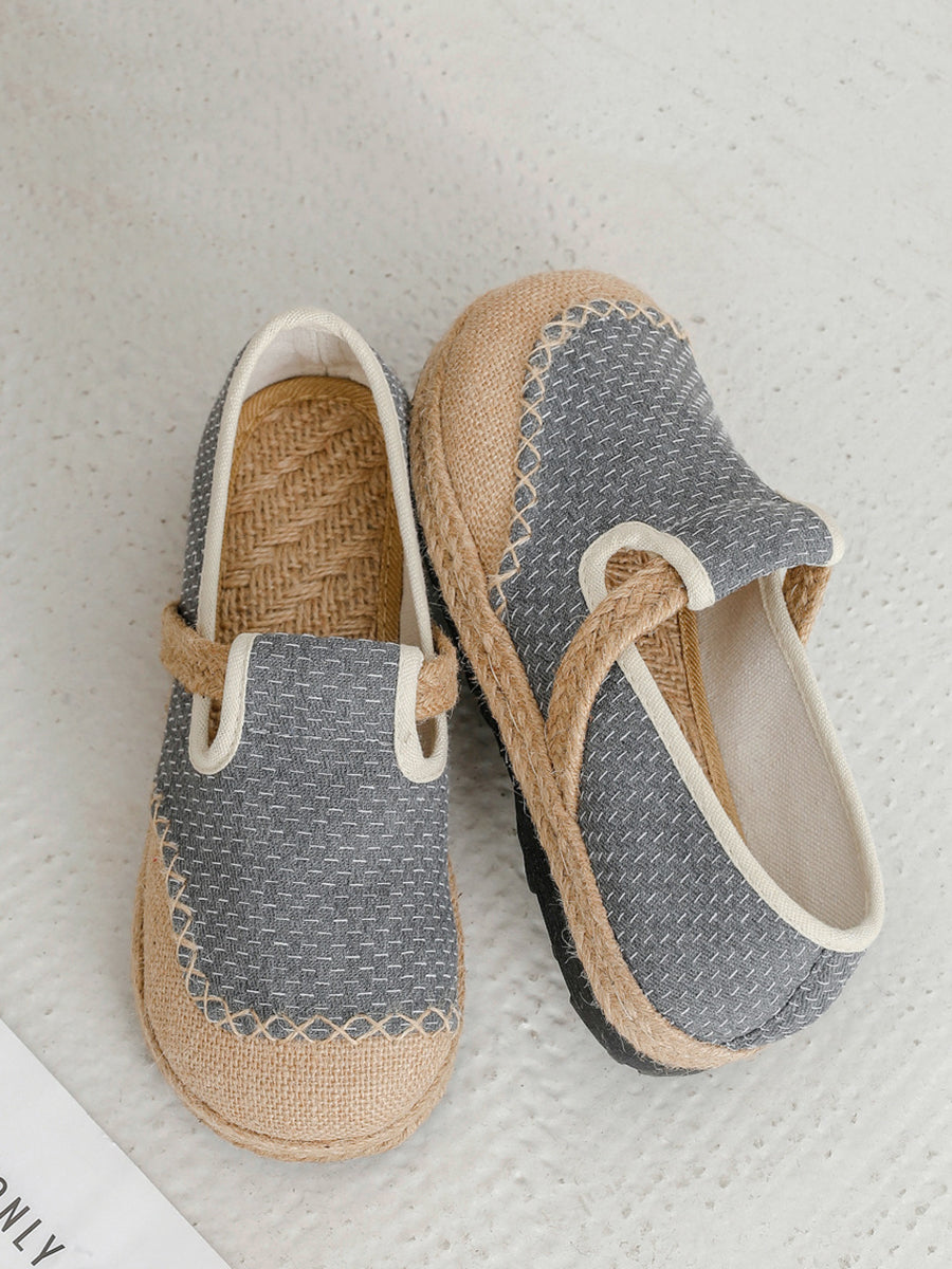 Stitching Shoes Women Summer Canvas Flat