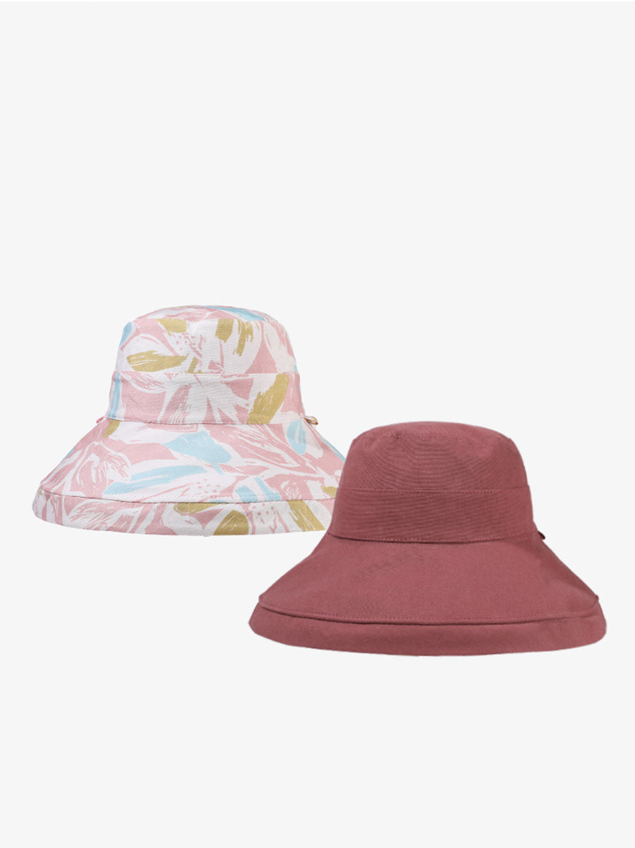 Flower Summer Sunproof Hat Wearing Dual-side Women
