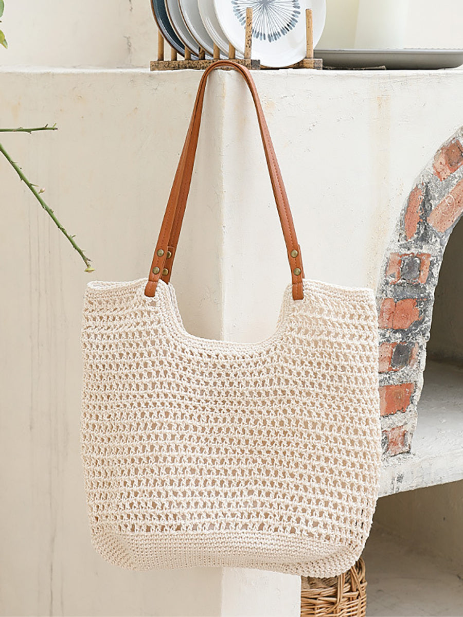 Summer Vintage Knitted Large Capacity Shoulder Bag RR1007