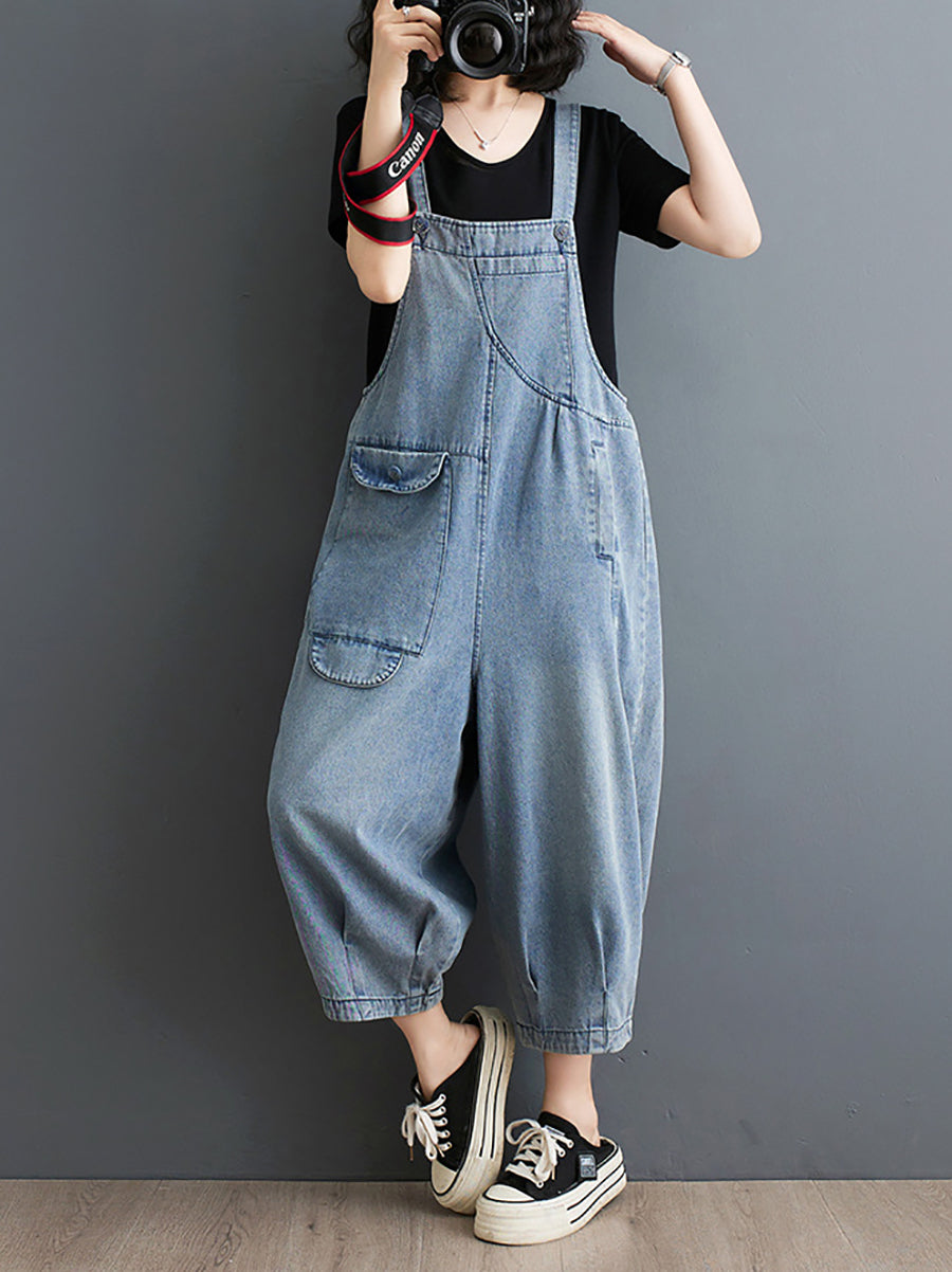 Frauen Sommer Feste Beiläufige Lose Denim Overalls XX1050