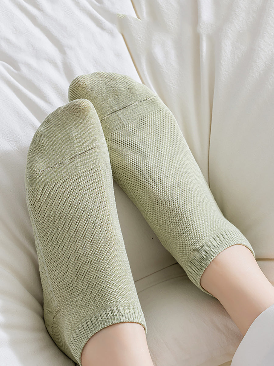 Pairs Socks Pure Cotton 5 Color Women Casual