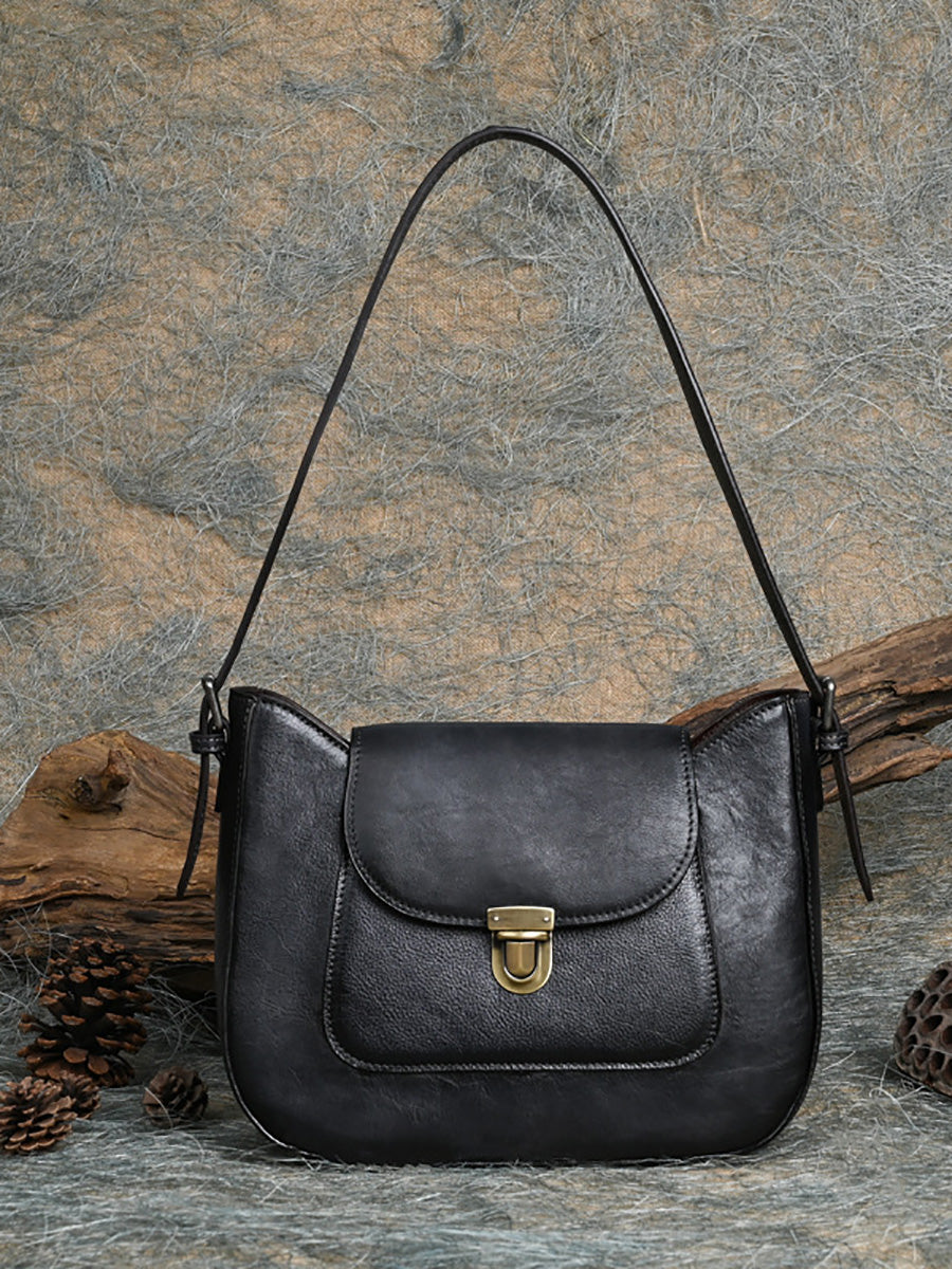 Women Vintage Genuine Leather Shoulder Bag