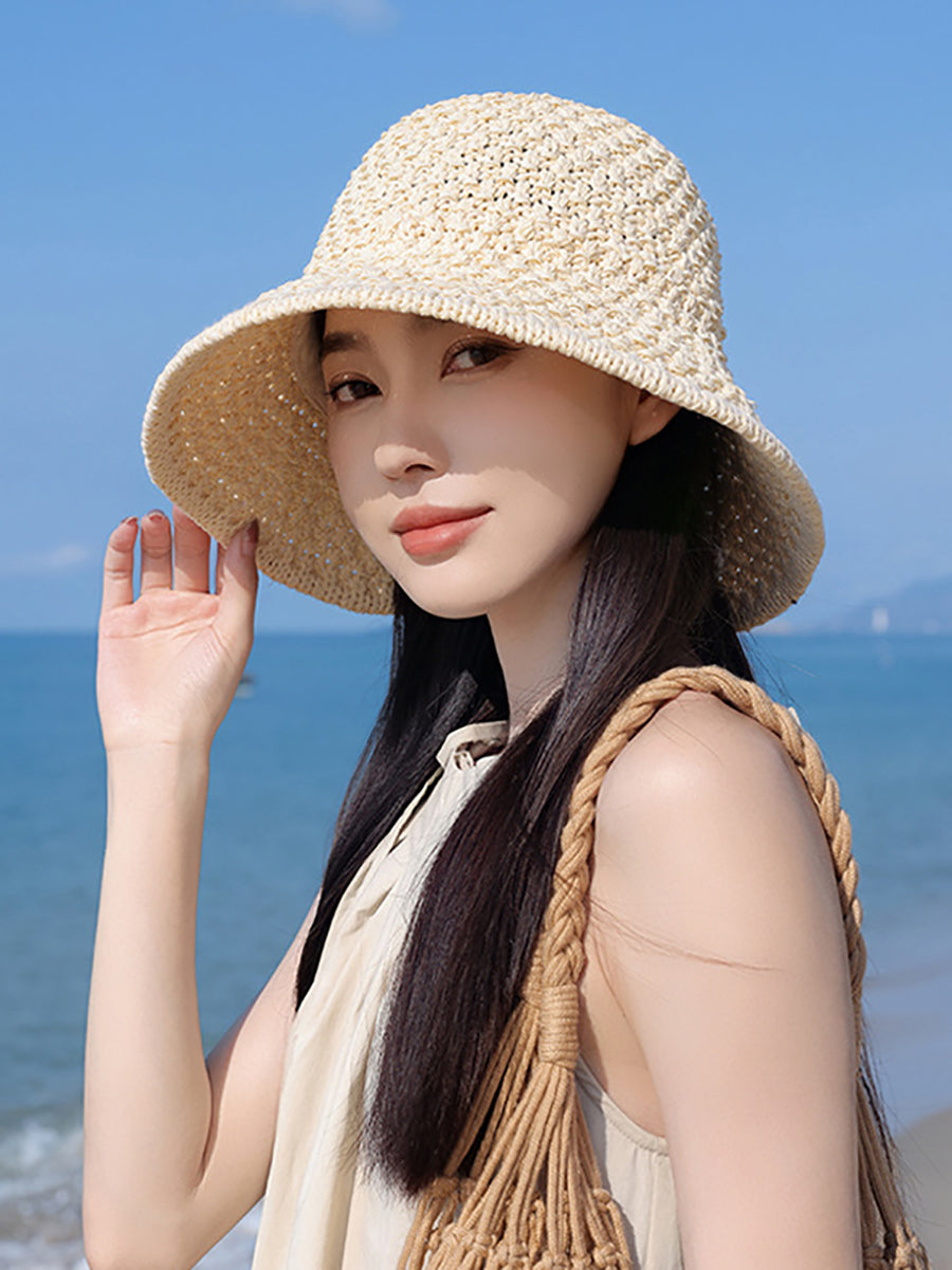 Summer Sunproof Women Casual Weave Hat
