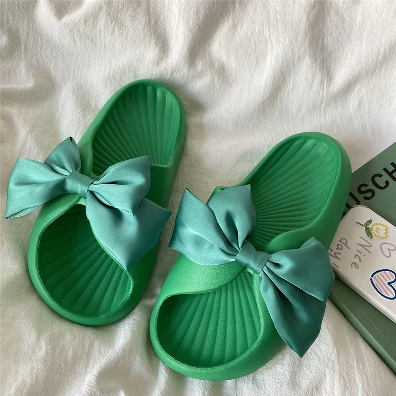 Comfort Bow Foam Slippers