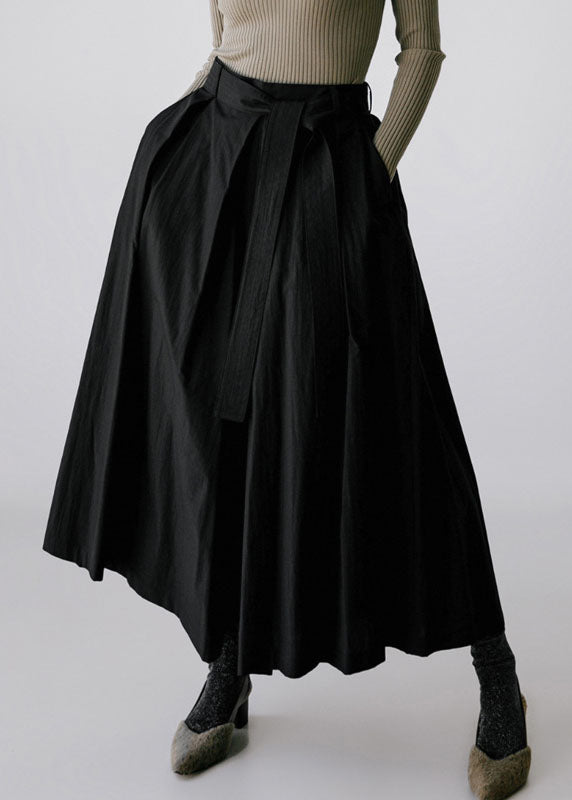 French Cotton Leg Brown Spring Waist Wide Pockets High Pants