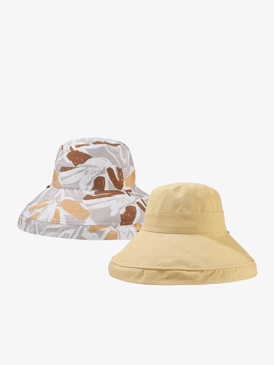 Flower Summer Sunproof Hat Wearing Dual-side Women