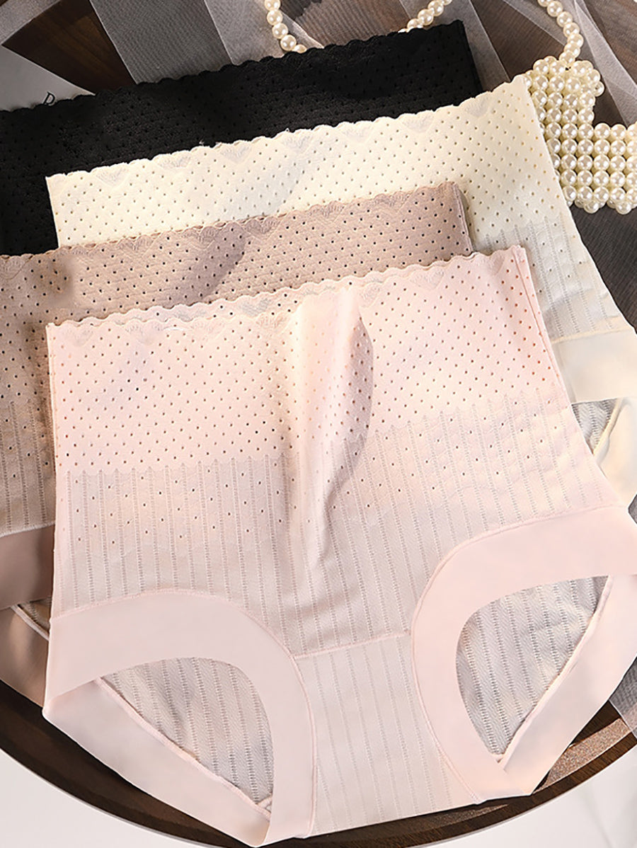 4 High Women Pieces Underwear Waist Summer Color Pure