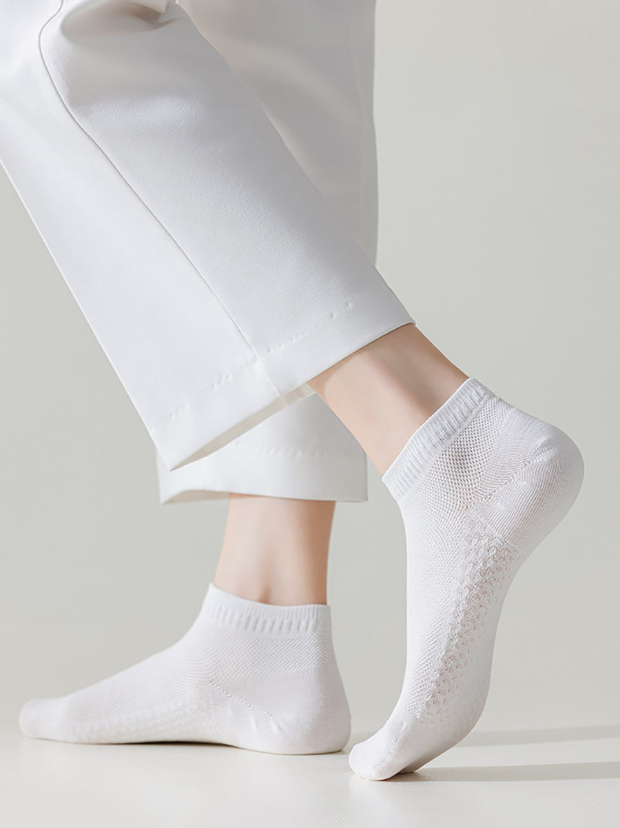 Pairs Socks Pure Cotton 5 Color Women Casual