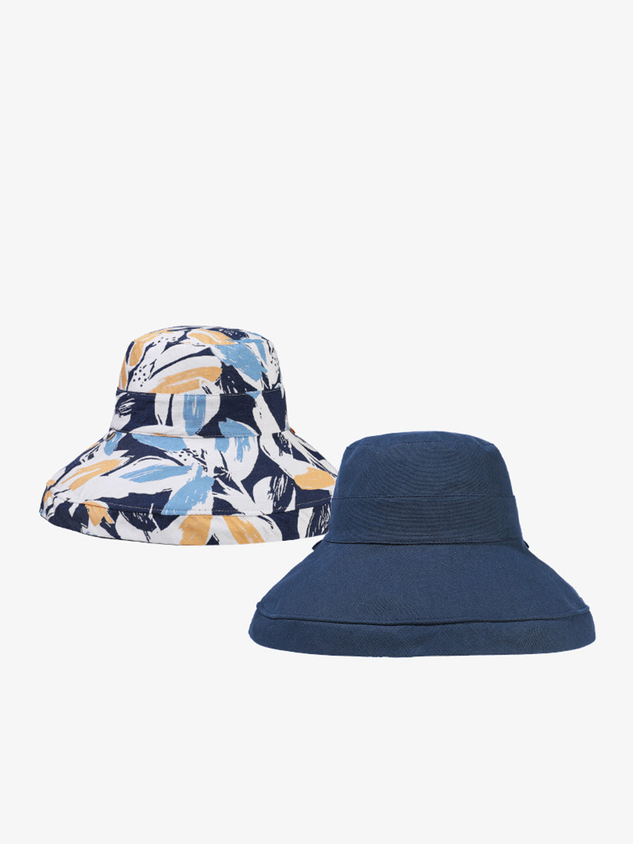 Flower Summer Sunproof Hat Wearing Dual-side Women
