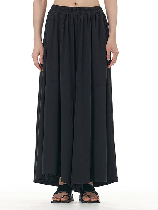 Women Summer Casual Solid Wide-leg Loose Pants FD050