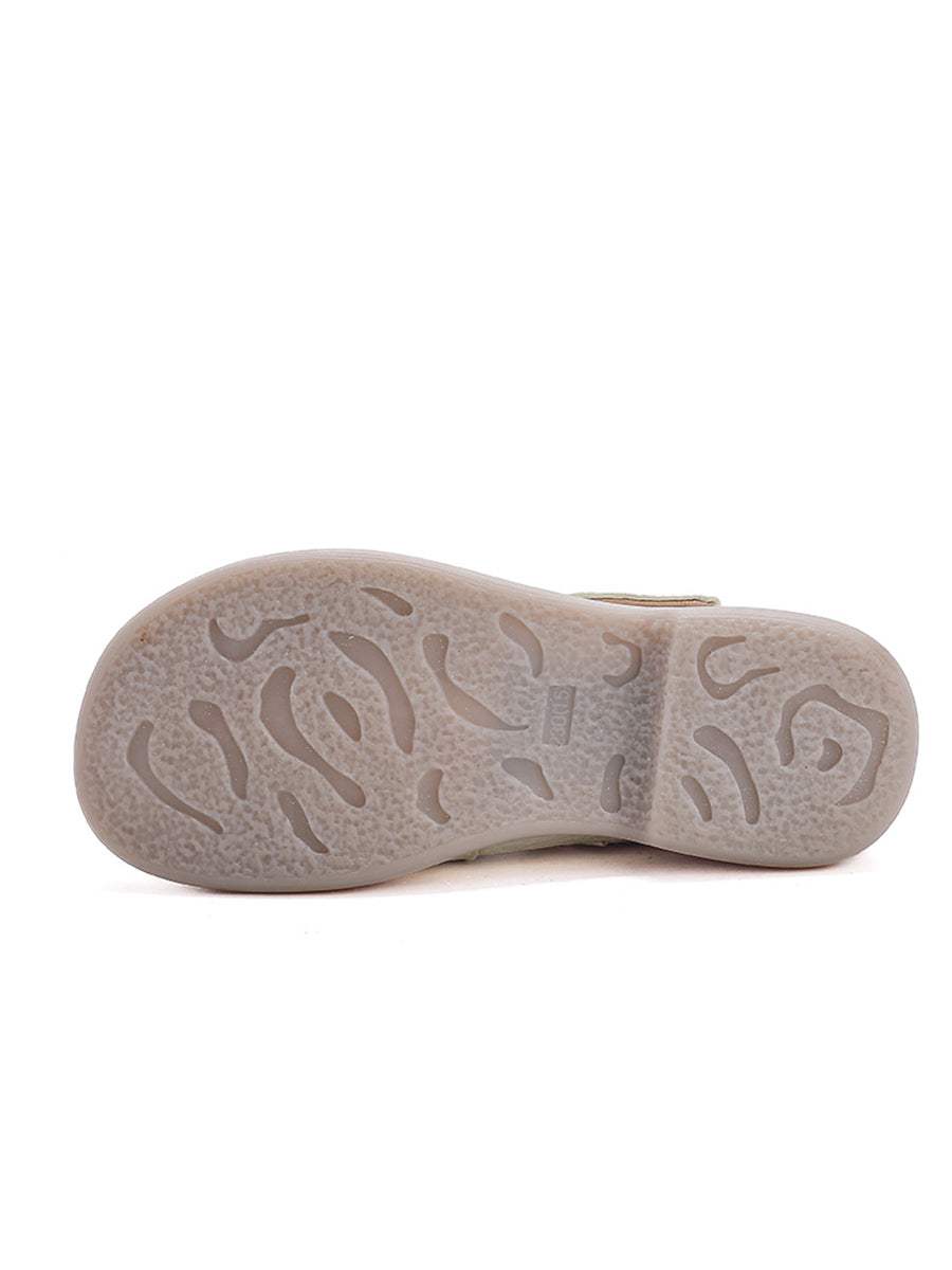 Hollow Summer Leather Out Women Shoes Vintage Platfrom