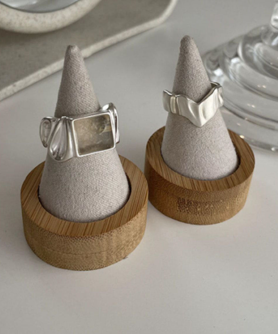 Sterling New Silver And Wrapped Silk Wrinkled Edges Candy