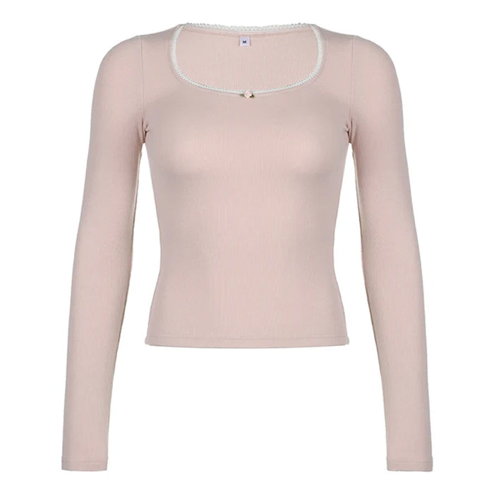 Pink Fit Long Sleeves Top