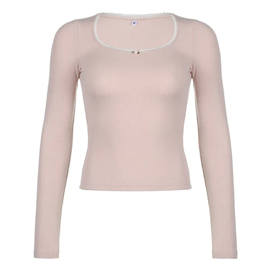 Pink Fit Long Sleeves Top