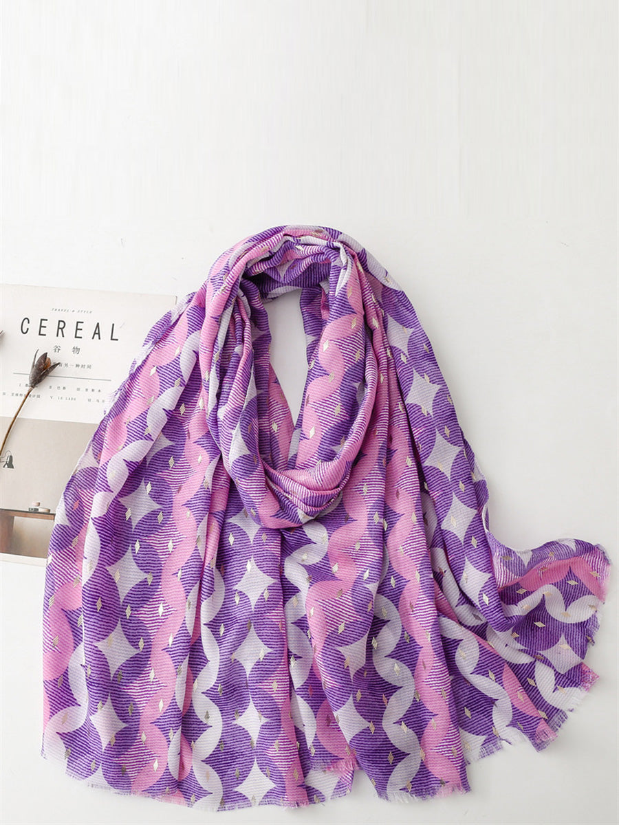 Women Summer Artsy Print Shawl Scarf LL035