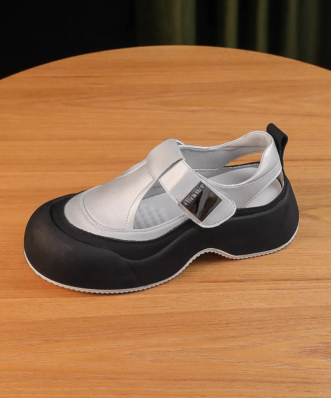 Apricot Hollow Out New Platform Breathable Sandals 2025