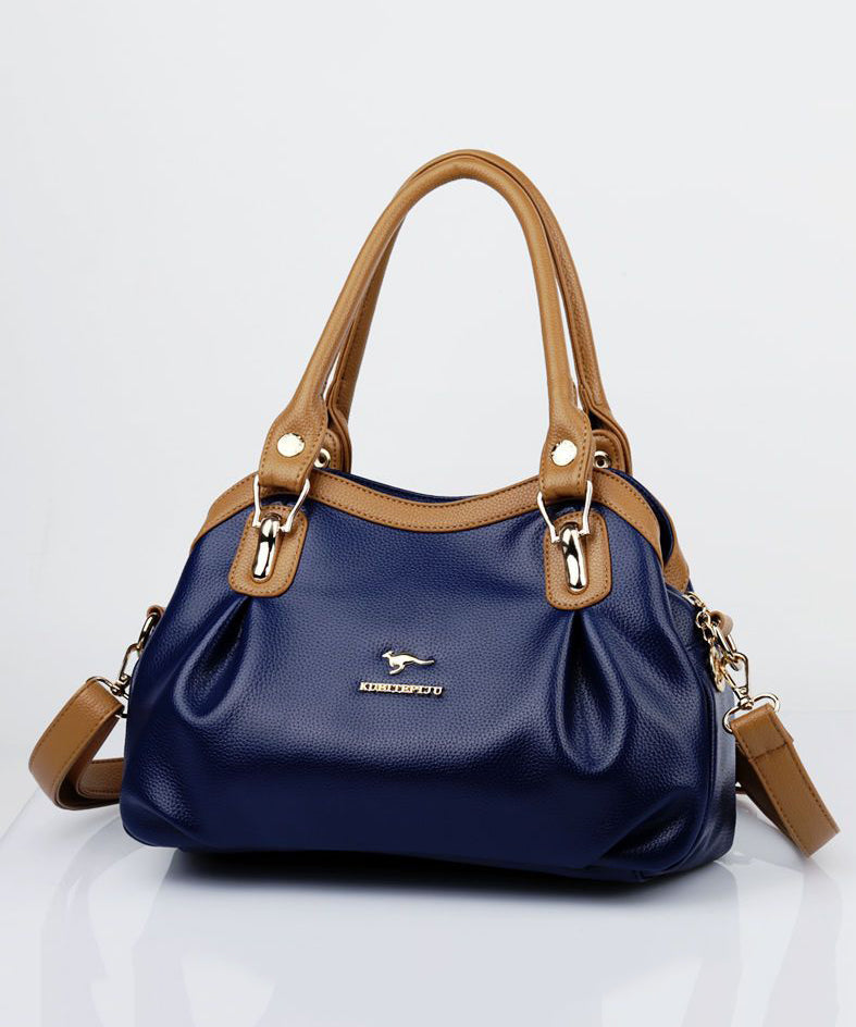 Calf New Tote Solid Bag Leather 2025 Versatile Durable Black Red