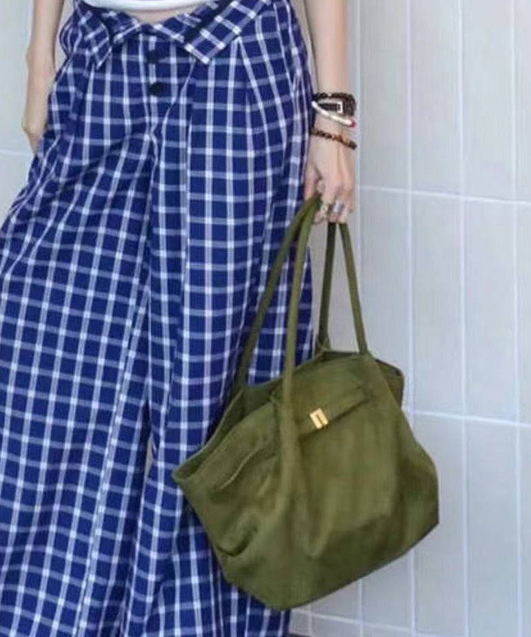 Green Large Capacity 2025 New Bag Suede Shoulder