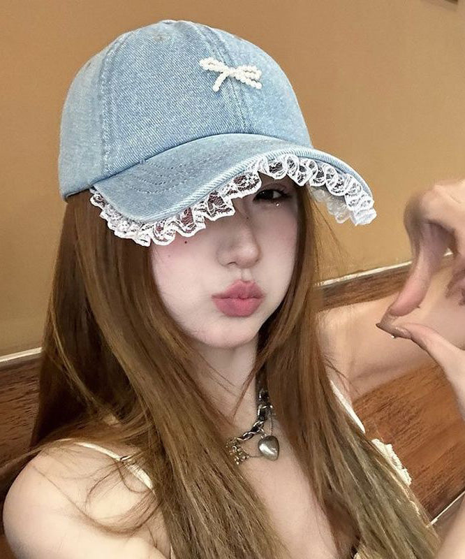Lace Edged Hat Baseball New Cap Denim 2025