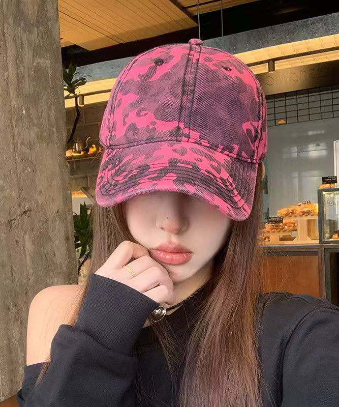 Versatile Baseball Cap New 2025 Leopard Rose Print Hat