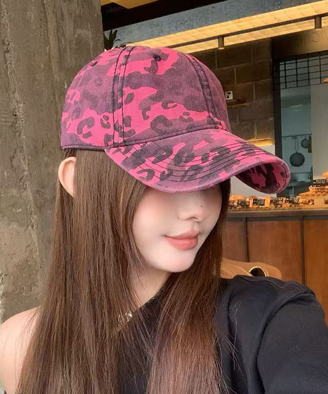 Versatile Baseball Cap New 2025 Leopard Rose Print Hat