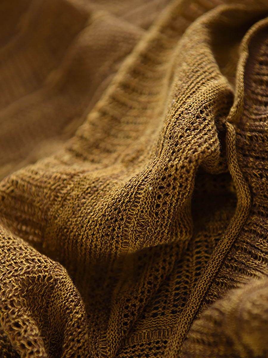 Casual Shirt Stripe Women O-Neck Summer Knitted