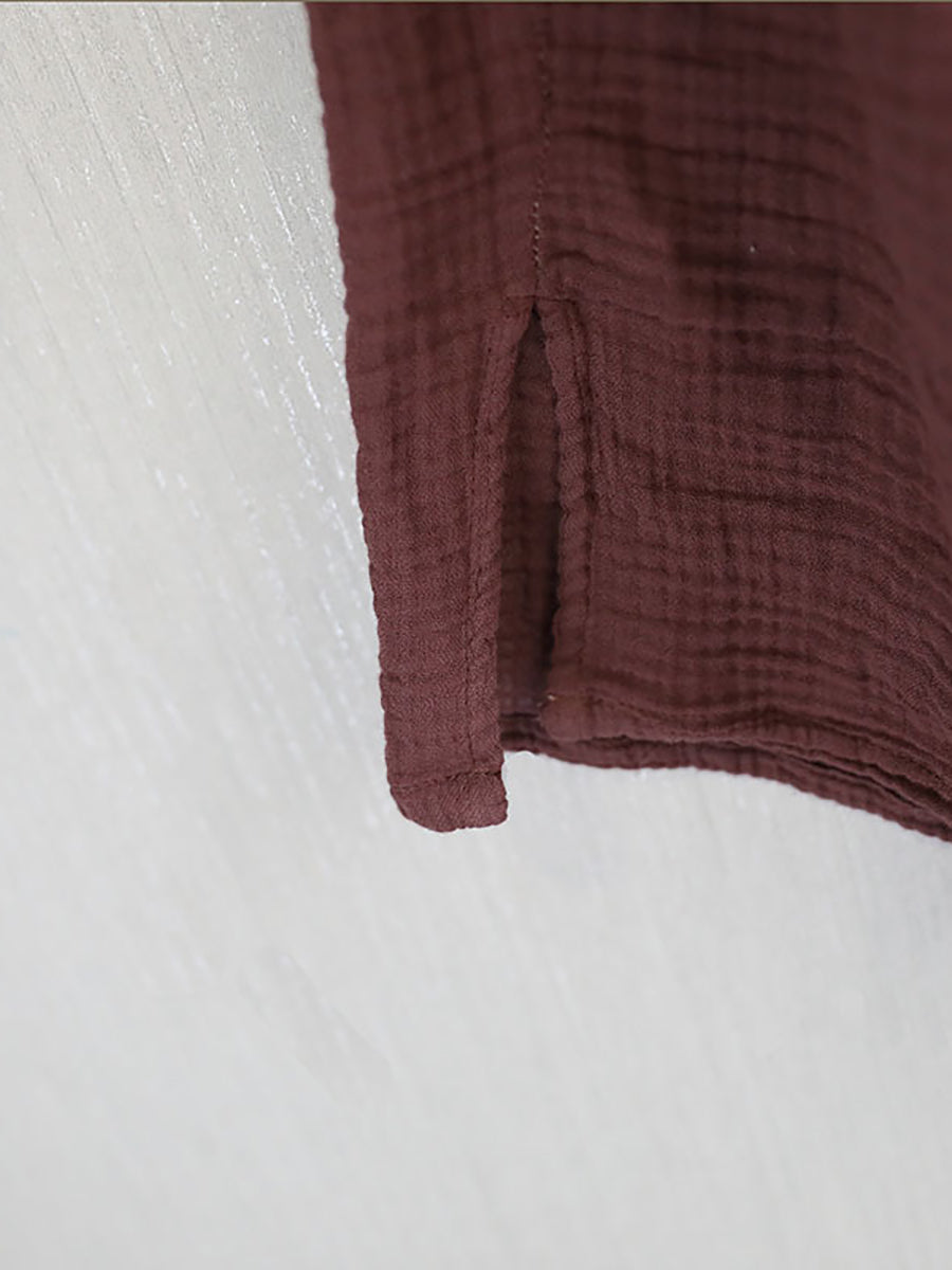 100%Cotton Color Skirt Pure Women Retro Summer